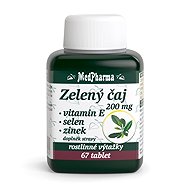 MedPharma Green tea 200 mg + Vit. E + Se + Zn - 67 tbl. - Dietary Supplement