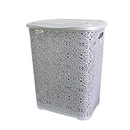 Mega Plast, MONAKO laundry basket, 57 × 45 × 38 cm, grey - Laundry Basket