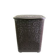 Mega Plast, MONAKO laundry basket, 57 × 45 × 38 cm, wenge - Laundry Basket