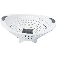 Mega plast Cedník Lux s otvorem, bílý, 32,5 × 29 × 14 cm - Colander