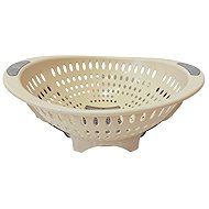 Mega plast Cedník Lux s otvorem, krémový, 32,5 × 29 × 14 cm - Colander