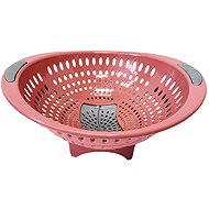 Mega plast Lux Colander with Hole, Pink, 32.5 × 29 × 14cm - Colander