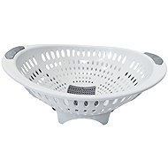 Mega plast Cedník Lux s otvorem, světle šedý, 32,5 × 29 × 14 cm - Colander