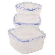 Mega Plast Box IXA Premium, set of 0.34 l + 0.65 l + 1.2 l, blue - Food Container Set