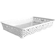 Mega Plast, Košík MONAKO M, 6 × 36 × 27 cm, bílý - Koš