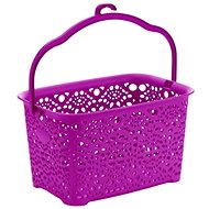 Mega Plast, MONAKO pin basket, 13 × 23,5 × 15,5 cm, purple - Basket