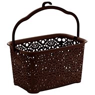 Mega Plast, MONAKO pin basket, 13 × 23,5 × 15,5 cm, wenge - Basket