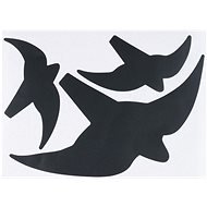METAFRANC Siluety vtákov, 3 kusy v súprave, čierne - Plašič