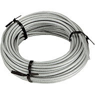 CONNEX Galvanised steel cable, 3-4mm × 15m, plastic-coated - Cable