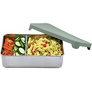 Melii Stainless Steel Bento Box 740 ml with Silicone Lid Green - Lunch Box