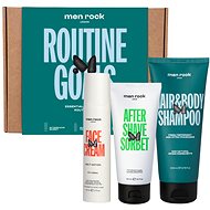 Men Rock gift set aftershave balm, shampoo and face cream 300258 - Cosmetic Gift Set