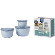 Mepal Set of 3 bowls Cirqula Nordic Blue 0,5 l + 1 l + 2 l - Food Container Set