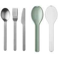 Mepal Set of travel stainless steel cutlery Ellipse Nordic Sage - Cutlery