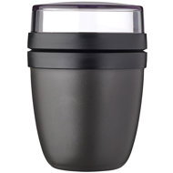 Mepal Food box Ellipse Mini 0,3 + 0,12 l Nordic Black - Lunch Box