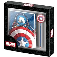 Marvel: Captain America - A5 notebook with pen - Gift Set