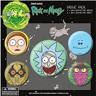 Rick and Morty: Heads - set of 5 badges - Badge