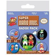 Nintendo Super Mario: Retro - Set of 5 badges - Badge