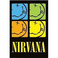 Nirvana Smiley Squares - Poster