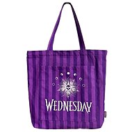 Netflix Wednesday Stripes - on the shoulder - Shopping Bag