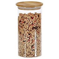 Kesper Glass jar with bamboo lid 10 × 20 cm - Storage Jar