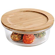 Kesper Glass jar with bamboo lid 13 × 6 cm - Storage Jar