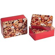 Kesper Set of metal Christmas jars - Food Container Set