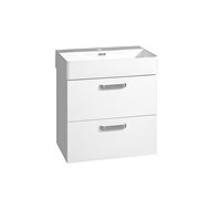 Leny, bathroom cabinet with ceramic sink, white, 60 cm - Bathroom Cabinet