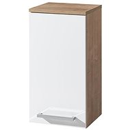 Bino bathroom cabinet, upper, left, white/oak - Bathroom Cabinet