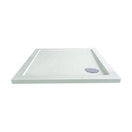 Mereo Square shower tray, 90x90x4 cm, SMC, white, incl. trap - Shower Tub