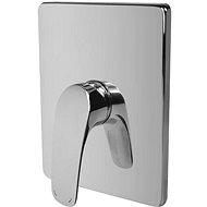 Mereo Shower mixer without diverter, Eve, Mbox, square cover, chrome - Tap