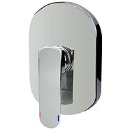 Mereo Shower mixer without diverter, Mada, Mbox, oval cover, chrome - Tap