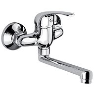 Mereo Lila Fali mosogató csaptelep, 100 mm, lapos egyenes kifolyócső, 250 mm, króm - Csaptelep