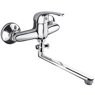 Mereo Wall mixer for interior, Lila, 100 mm, with flat handle 300 mm, without accessories - Tap