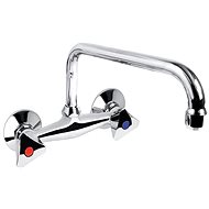Mereo Wall-mounted sink mixer, Kasia, 150 mm, with 18 mm U-shaped pipe arm - 230 mm, chrome - Tap
