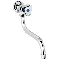 Mereo Wall-mounted basin mixer tap, Kasia, with 18 mm swivel arm - 200 mm, chrome - Tap