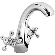 Mereo Washbasin mixer, Retro Victoria, without spout, chrome - Tap