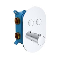 Mereo Thermostatic push-button mixer - 2-way - oval cover - Tap