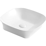 Mereo Washbasin for countertop without overflow, 400x400x105 mm, square, ceramic - Washbasin