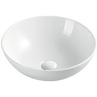 Mereo Umývadlo na dosku bez prepadu, 400 × 400 × 145 mm, okrúhle, keramické - Umývadlo
