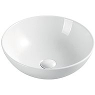 Mereo Washbasin for countertop without overflow, 400x400x145 mm, round, ceramic - Washbasin