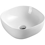 Mereo Washbasin for countertop without overflow, 410x410x150 mm, square, ceramic - Washbasin