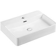 Mereo Washbasin for countertop and hanging with overflow, 600x420x120 mm, ceramic - Washbasin