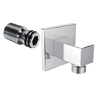 MEREO Wall outlet, square, chrome plated brass - Shower System