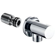 MEREO Wall outlet, round, chrome plated brass - Wall Outlet