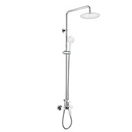 MEREO Wall-mounted shower mixer Eve 150 mm with shower set, hand and plate shower o235mm - Shower Set