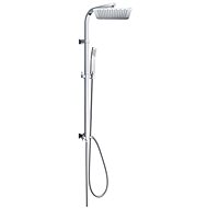 MEREO Shower Set Quatro, stainless steel shower head and single position hand shower - Shower Set