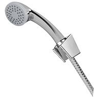 MEREO Bathtub set, single position shower, shower hose white-chrome - Shower Set