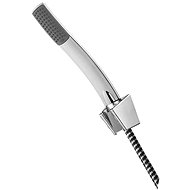 MEREO Bathtub set, single position shower, shower hose black-chrome - Shower Set