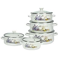 PRYMUS-AGD 10-dílná sada smaltovaných hrnců motiv Mlýn - Kitchenware Set