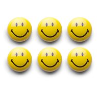 ZELLER Magnets round smiley, diameter 3 cm, 6 pcs - Magnet